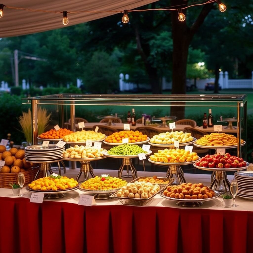Izzy’s catering display